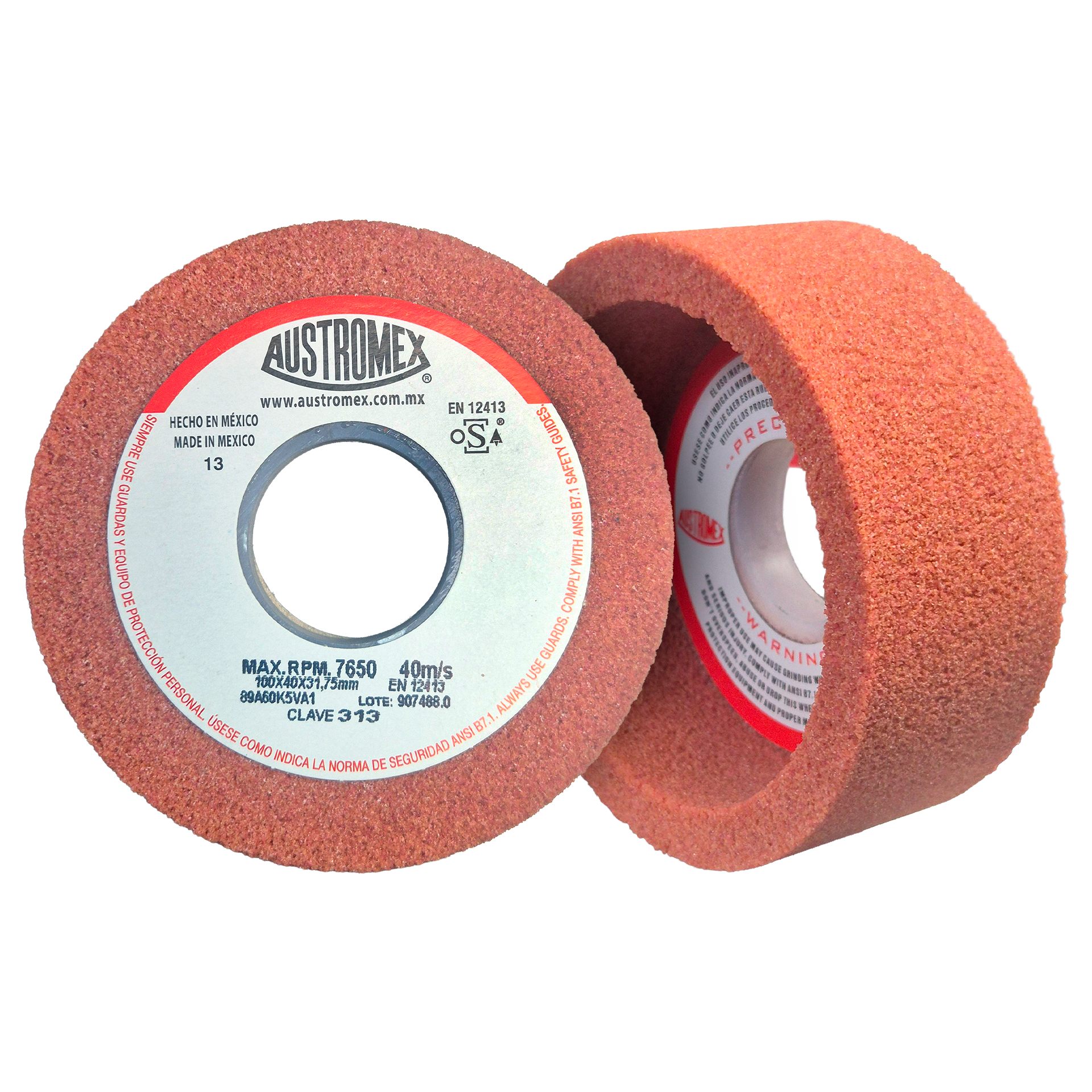 Copa Abrasiva de 100 x 40 x 31.75 mm para afilar todo tipo de herramientas de corte 