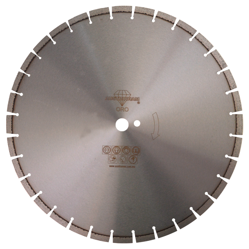 Disco de diamante de 500 x 3.6 x 25.4 mm para corte de ladrillo refractario y otros materiales pétreos duros  